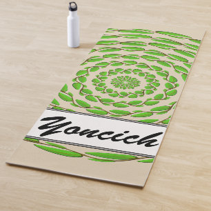 Concentric Leaf Rings van Kenneth Yoncich Yogamat