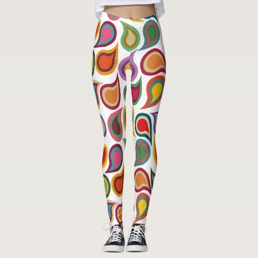 Concentric Paisleys Leggings (Voorkant)