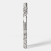 Concentric Squares Line Art Case-Mate iPhone Case (Achterkant / Rechts)