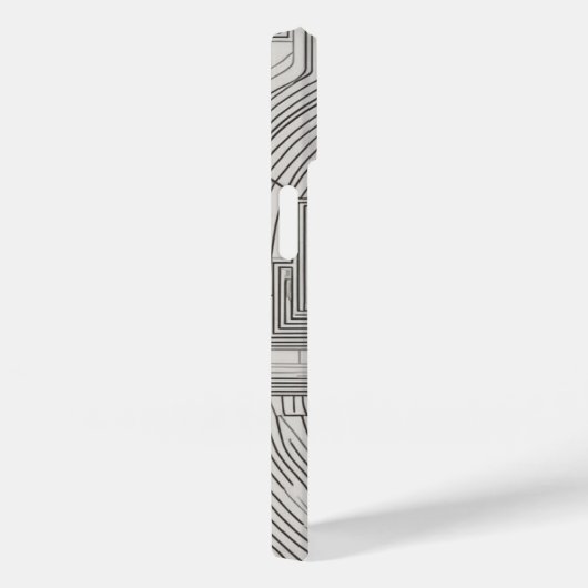Concentric Squares Line Art Case-Mate iPhone Case (Achterkant / Rechts)