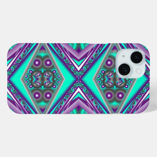 Concentrisch cirkelde naar het Abstracte punt Case-Mate iPhone Case (Achterkant (horizontaal))