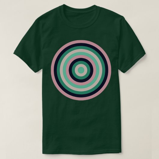 Concentrische cirkels 10 t-shirt (Design voorkant)