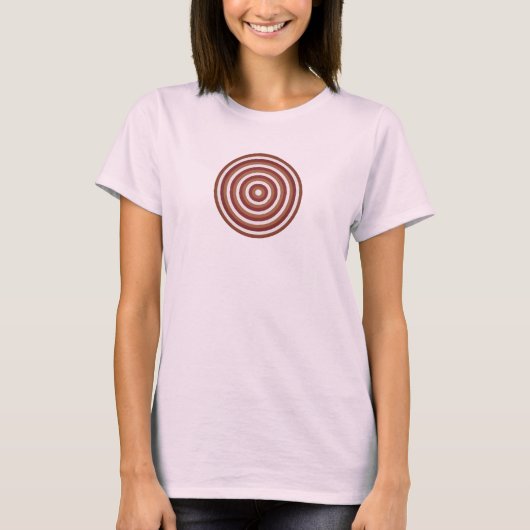 Concentrische cirkels T Shirt (Voorkant)