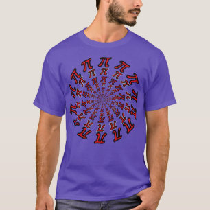 Concentrische cirkels van oneindige PI T-shirt