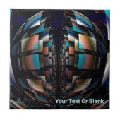 Concentrische halfronden tegeltje (Voorkant)