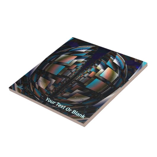 Concentrische halfronden tegeltje (Zijkant)