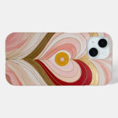 Concentrische Hartbloem Case-Mate iPhone Case (Achterkant (horizontaal))