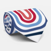 Concentrische rechthoeken stropdas (Opgerold)