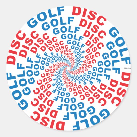 Concentrische tekst #1 ronde sticker (Voorkant)