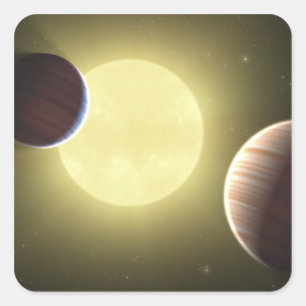 Concept 2 van kunstenaar vierkante sticker