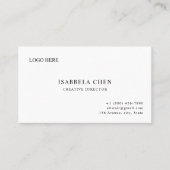 Concept de carte de visite moderne et net (Devant)