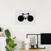 concept de décoration de vélo noir & chevron (Bureau à domicile)