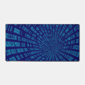 Concept de flux de données de tunnel binaire bleu (Recto)