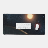 Concept de l'artiste illustrant Kepler-16b. (Clavier et souris)