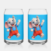 Concept de verre bleu joyeux (Recto)