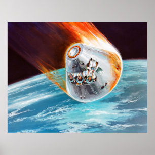 Concept die de Module van het Bevel van Apollo af Poster