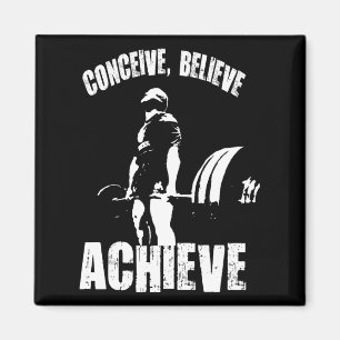 Concept, geloof, realiseer - Motivatie resultaat Magneet