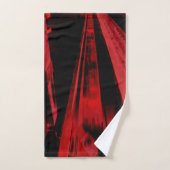 Concept moderne et frais de mouvement en rouge et (Serviette à main)