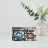 Concept van een smart home visitekaartje (Staand voorkant)