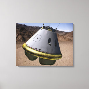 Concept van een voertuig voor de exploratie van be canvas afdruk