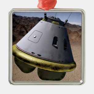 Concept van een voertuig voor de exploratie van be metalen ornament