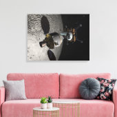 Concept van het Orion-testvoertuig voor bemannings Canvas Afdruk (Insitu (Woonkamer))