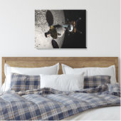 Concept van het Orion-testvoertuig voor bemannings Canvas Afdruk (Insitu (Slaapkamer))
