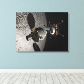 Concept van het Orion-testvoertuig voor bemannings Canvas Afdruk (Insitu (Houten vloer))