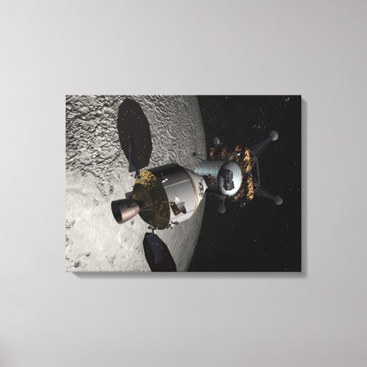 Concept van het Orion-testvoertuig voor bemannings Canvas Afdruk (Voorkant)