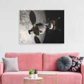 Concept van het Orion-testvoertuig voor bemannings Canvas Afdruk (Insitu (Woonkamer))