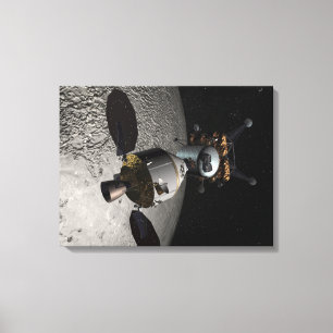 Concept van het Orion-testvoertuig voor de bemanni Canvas Afdruk