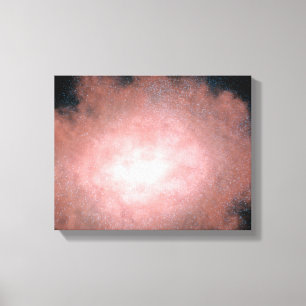 Concept van wat een stoffig en helder sterrenstels canvas afdruk