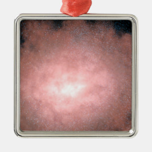 Concept van wat een stoffig en helder sterrenstels metalen ornament