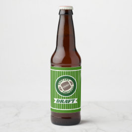 Concept voor Fantasy Football Bier Etiket