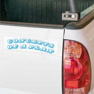 Concepten van een Plan Bumpersticker