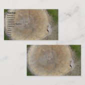 Concepteur aménageant des cartes de visite en parc (Devant / Derrière)