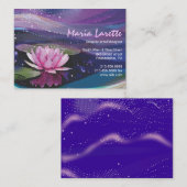 Concepteur d'art de carte de visite de nénuphar (Devant / Derrière)