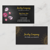 Concepteur de bijoux / Carte de visite vendeur (Devant / Derrière)