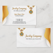 Concepteur de bijoux / Carte de visite vendeur (Devant / Derrière)