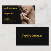 Concepteur de bijoux / Carte de visite vendeur (Devant / Derrière)