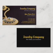 Concepteur de bijoux / Carte de visite vendeur (Devant / Derrière)