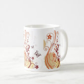 CONCEPTEUR DE CAFÉ FLORAL MUG (Devant droit)
