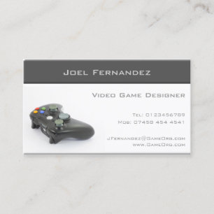 Concepteur de jeu vidéo - carte de visite