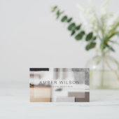 Concepteur d'intérieur Carte de visite esthétique (Debout devant)