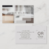 Concepteur d'intérieur Carte de visite esthétique (Devant / Derrière)