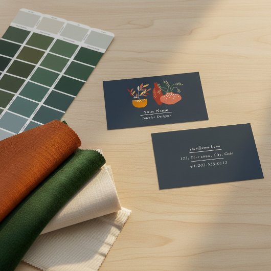 Concepteur d'intérieur, carte de visite pour entre