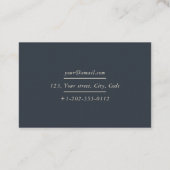 Concepteur d'intérieur, carte de visite pour entre (Dos)
