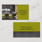 Concepteur d'intérieur ou Carte de visite interméd (Devant / Derrière)
