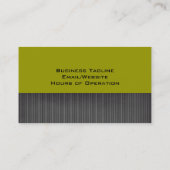 Concepteur d'intérieur ou Carte de visite interméd (Dos)