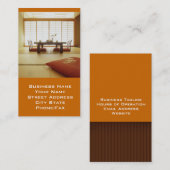 Concepteur d'intérieur ou Carte de visite interméd (Devant / Derrière)